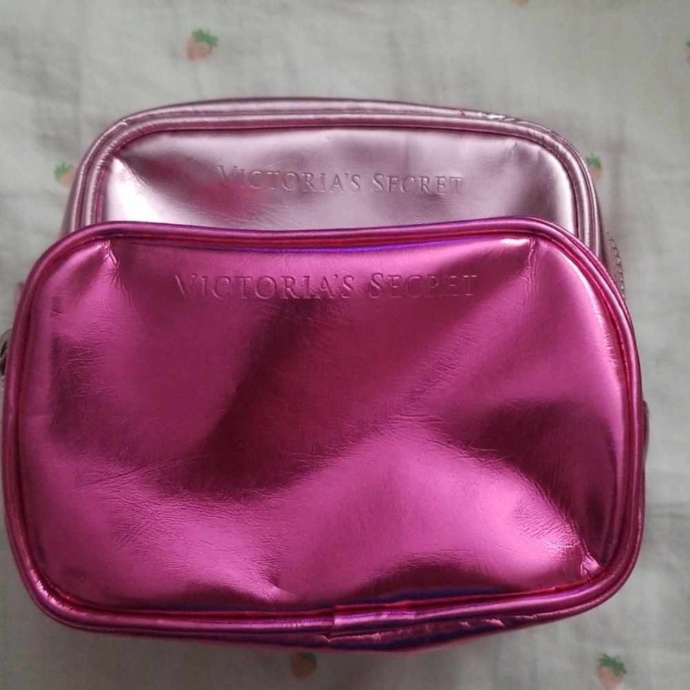 2 Small Victoria Secret Makeup Bags